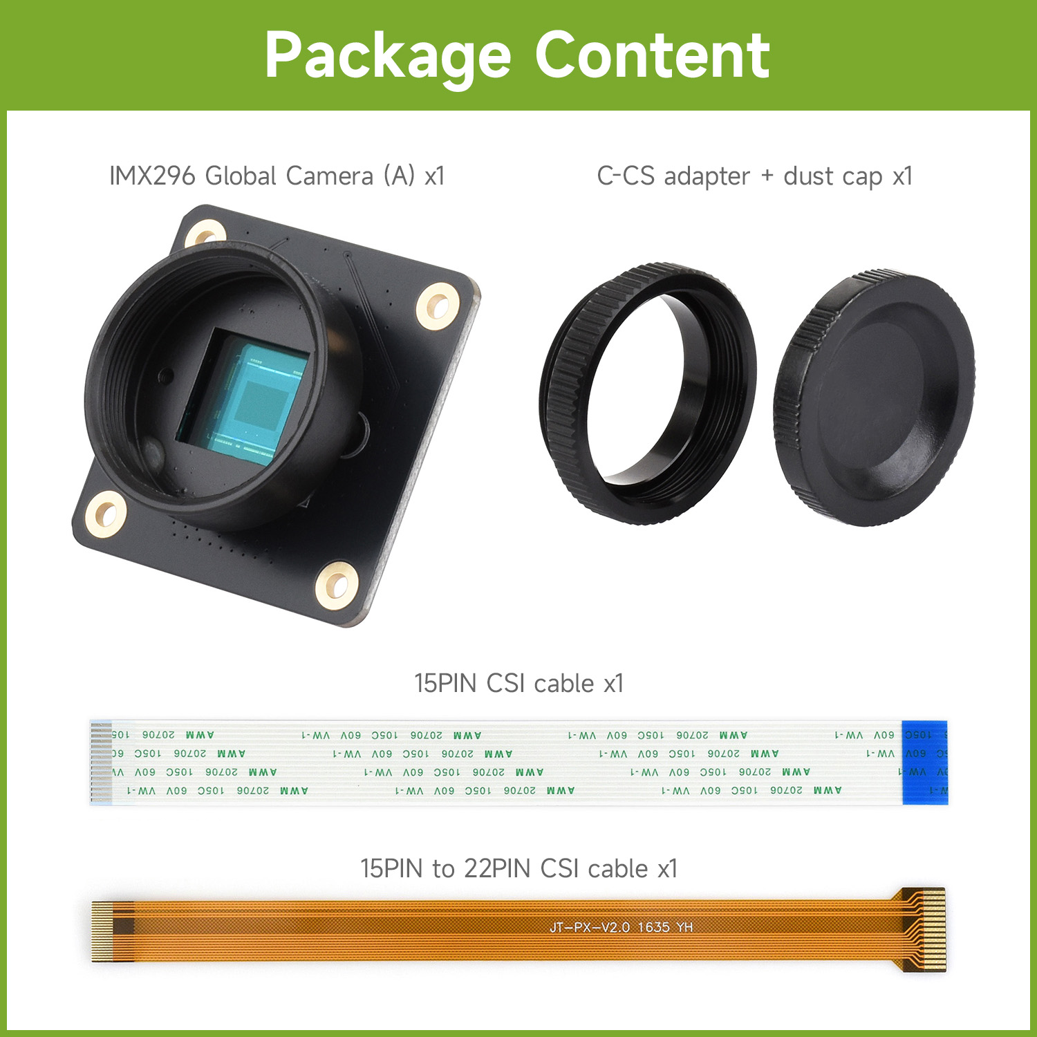 Модуль камеры с глобальным зат – обзор и цена Raspberry Pi Global Shutter Camera Imx296